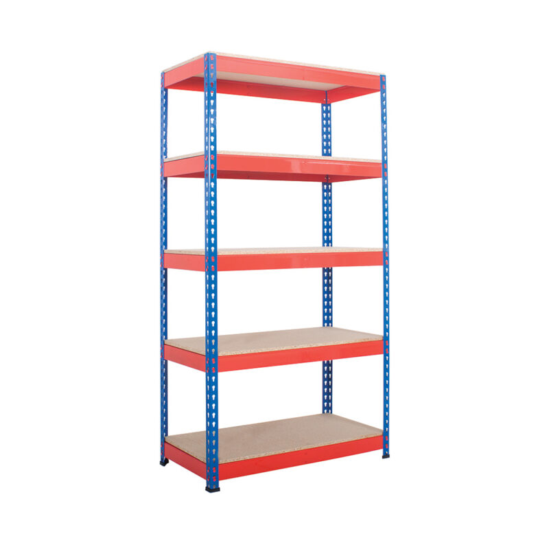 Heavy Duty Rivet Racking - 5 Chipboard Shelves