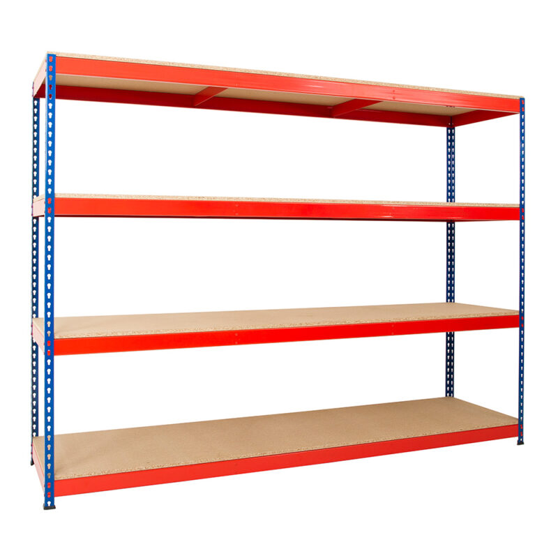 Heavy Duty Rivet Racking - 4 Chipboard Shelves